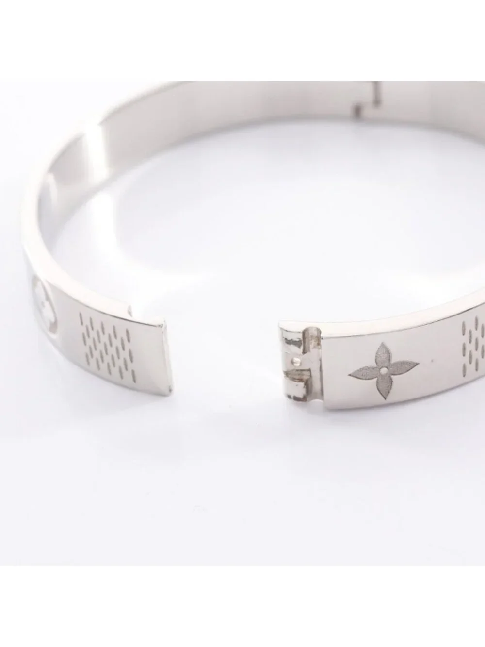 Louis Vuitton Bracelet Bangle Damier Heritage Stainless Steel